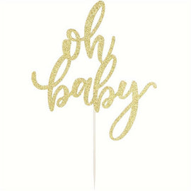Torten Topper Acryl 1 Stück Oh Baby