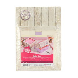 FunCakes Cake Box -Pure- 21x21x9 cm pk/2