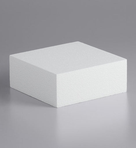 Torten-Dummy Quadrat 25cm, Höhe: 7cm