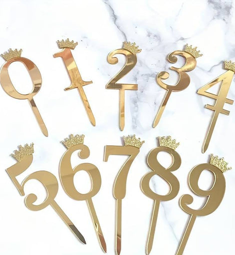 Torten Topper Acryl 10 Zahlen