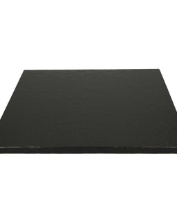 Black cake plate, 30.5 x 30.5 cm square, 12 mm thick
