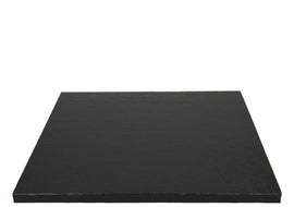 Plat à gâteau noir, carré de 30,5 x 30,5 cm, épaisseur de 12 mm
