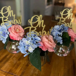 Torten Topper Acryl 6 Stück Oh Baby