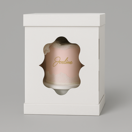 Cake box white 32x32x45 with display