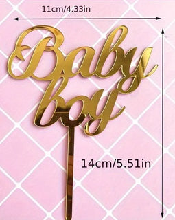 Décoration de gâteau en acrylique, 1 pièce, bébé garçon