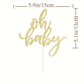 Torten Topper Acryl 1 Stück Oh Baby