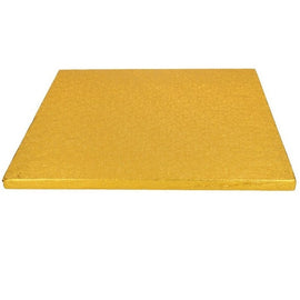 Tortenplatte Gold 30,5x30,5cm quadrat,12mm dick