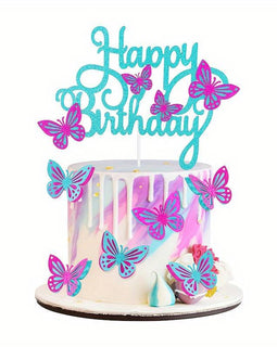 Torten Topper Papier 1 Stück Happy Birthday
