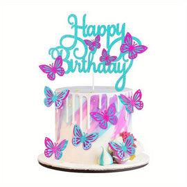 Torten Topper Papier 1 Stück Happy Birthday