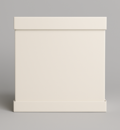 Grosse Tortenschachtel Weiss 50x50x50 cm Körper + Deckel (dicker Karton)