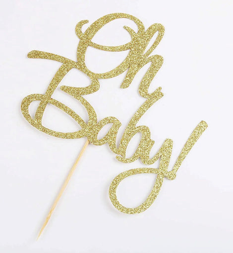 Torten Topper Acryl 6 Stück Oh Baby