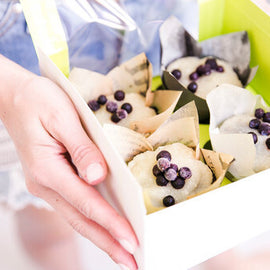 Cupcake Schachtel mit Display 17,5x17,5x8,5cm (4 Stück)