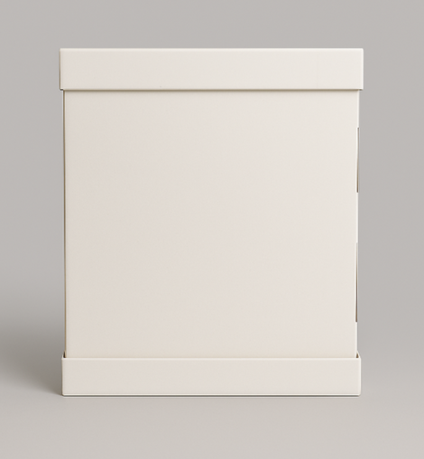 Grosse Tortenschachtel Weiss 61x61x80 cm Körper + Deckel (dicker Karton)