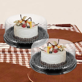 10pcs reusable plastic bakery cake boxes