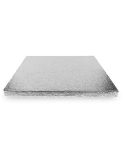 Silver cake plate, 35.5x30.5cm rectangular, 12mm thick