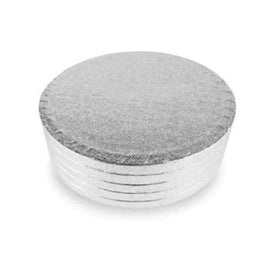 5 Tortenplatten Silber 28cm Rund,12mm dick