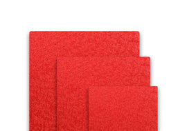 Plat à gâteau rouge, carré de 30,5 x 30,5 cm, épaisseur de 12 mm