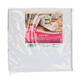 FunCakes Cake Box White 25.5x25.5x25 cm pk/1
