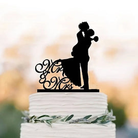 Torten Topper Acryl 1 Stück Mr&Mrs