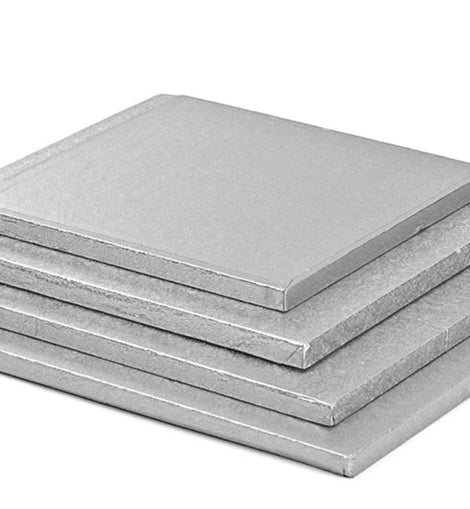 Tortenplatte Silber 28x28cm quadrat,12mm dick