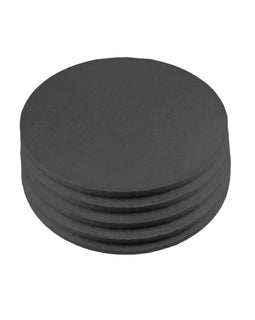 5 Tortenplatten Schwarz 30cm Rund,12mm dick