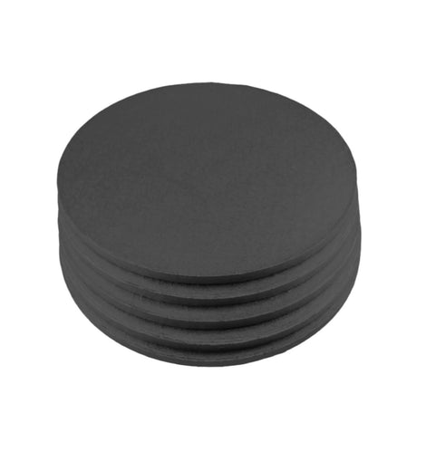 5 Black Cake Plates 30cm Round, 13mm Thick (copy)