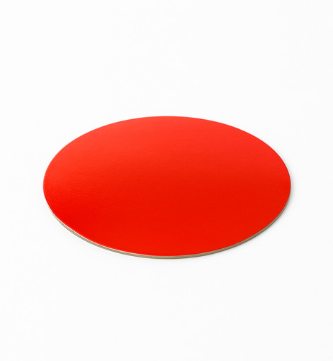 Tortenplatte Rund Rot 25 cm, 2 mm dick