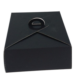 Cake box 30x30x13.5 cm Black Matte Soft Touch
