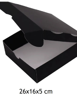 Ecler Schachtel 26x16x5 cm 6 St - Schwarz Samt