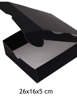Ecler Schachtel 26x16x5 cm 6 St - Schwarz Samt