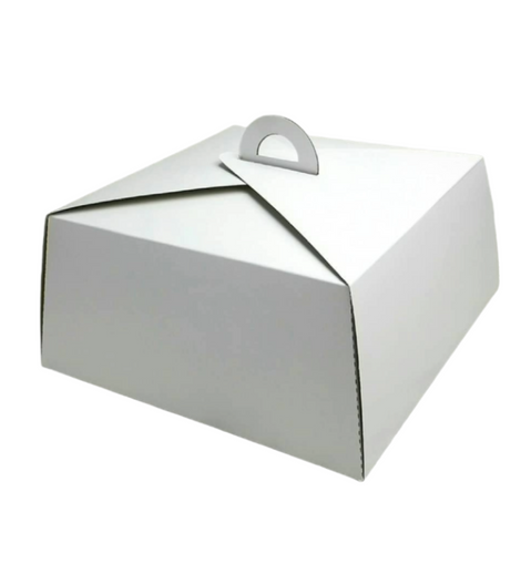 Boîtes à gâteaux 30 x 30 x 13,5 cm blanches