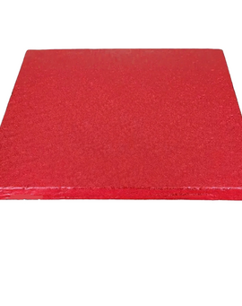 Tortenplatte Rot 30,5x30,5cm quadrat,12mm dick