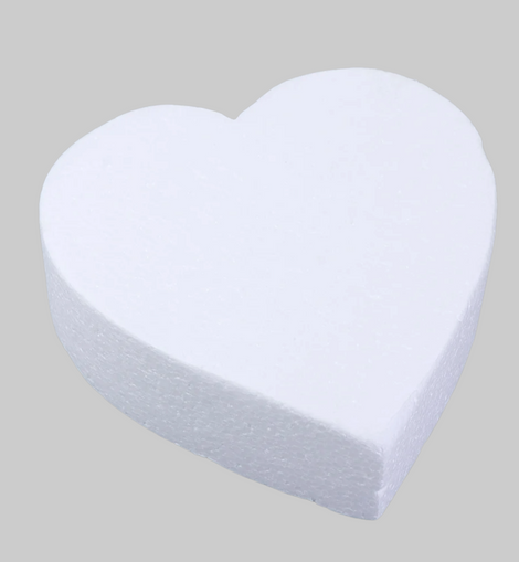 Cake dummy heart 25cm, height: 7cm