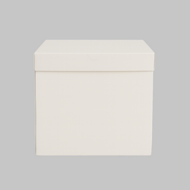 Hohe Tortenschachtel Weiss- 23x23x23 cm