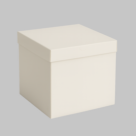 Hohe Tortenschachtel Weiss- 23x23x23 cm