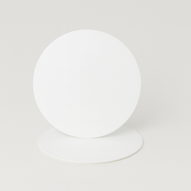 Tortenplatte Rund Weiß  9 cm, 2 mm dick